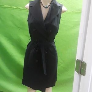 Black wrap around dress